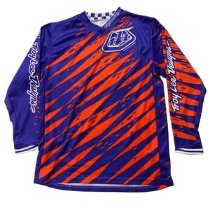 Troy Lee Designs Youth XL Grand Prix Motocross Jersey Purple Orange Racing BMX